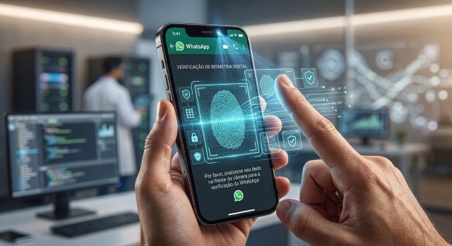 É possível biometria pelo WhatsApp ?