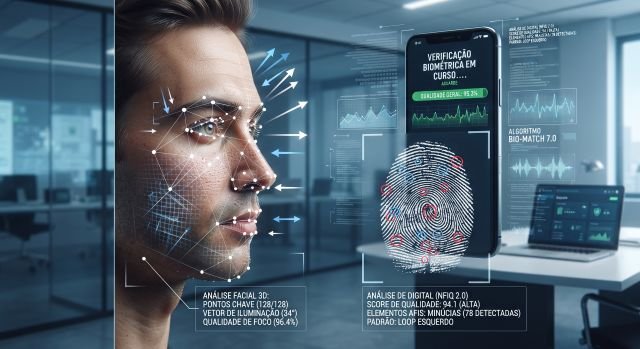 Como a qualidade da biometria é medida no facial e impressões digitais ?